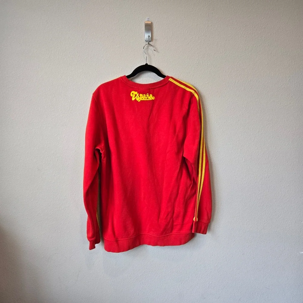 2011 Adidas Originals Mens Espana Spain Red Sweatshirt Size L, World Cup Soccer - Picture 3 of 7